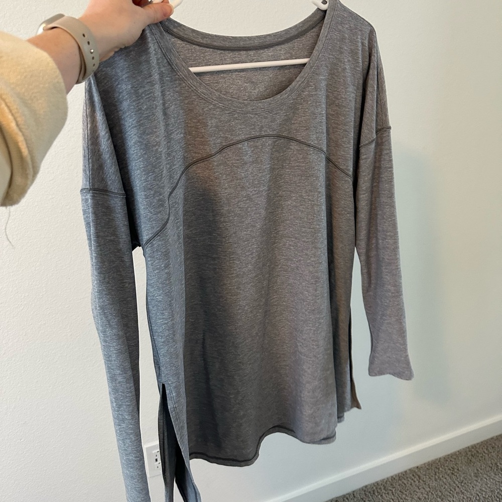 Lululemon Unwind Long Sleeve Shirt with Side Slits - Picture 1 of 8